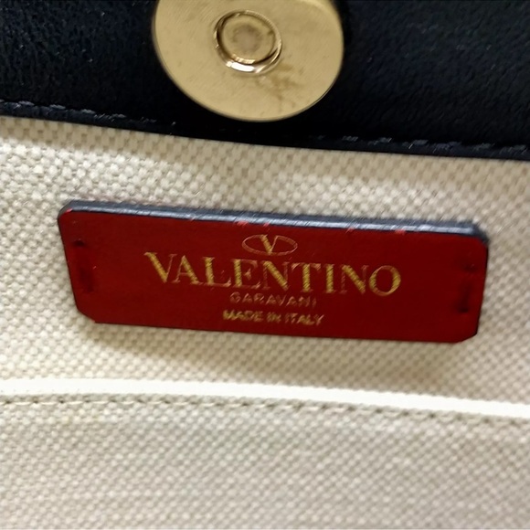 Valentino VLTN Print Canvas Tote - Picture 12 of 13